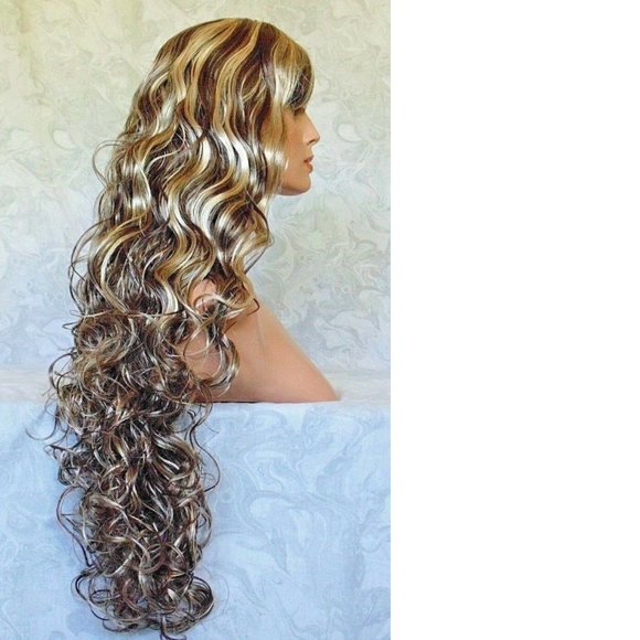 BROWN Long Layers of Soft Sexy Curls 28\